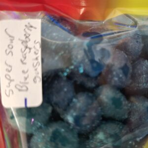 Super Sour Blue Raspberry Gushies
