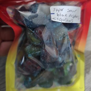 Super Sour Blue Raspberry Mix Gushies